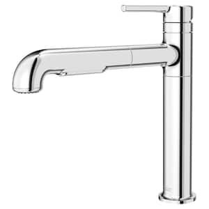 Studio S Single-Handle Pull-Out Sprayer Kitchen Faucet with Dual Spray in Polished Chrome