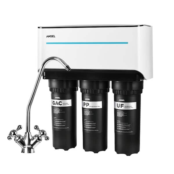 UKISHIRO 5-Stage Under-Sink Reverse Osmosis Water Filtration System, Reduces Particulates, Chloramine, Chlorine