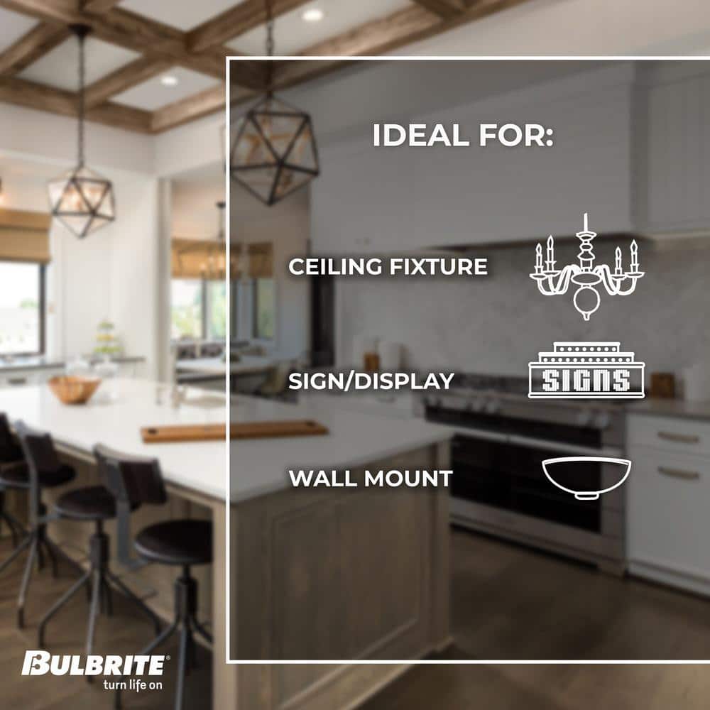Dimmable White Decorative LED Candelabra Bulb