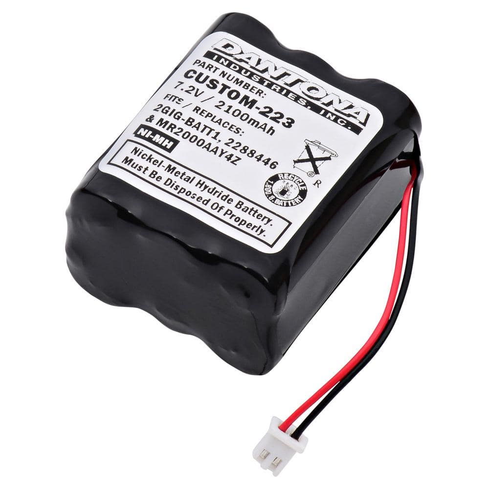7.2V NIMH 2100mAh Custom Packs Battery 2GIG-BATT1