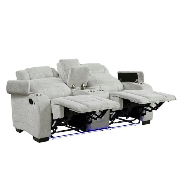 Lazzara Camilla 73 in W Microfiber Fabric 2-Seater Manual Double