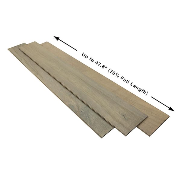 Malibu Wide Plank Capitola Maple 3/8 in. T x 6.5 in. W Click Lock Wire Brushed Engineered Hardwood Flooring (23.6 sq. ft./case)