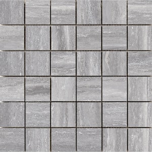 Esplanade Trail 11.81 in. x 11.81 in. x 10mm Porcelain Mesh-Mounted Mosaic Tile (0.95 sq. ft.)