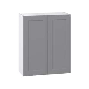 Bristol Painted Slate Gray Shaker Assembled Wall Kitchen Cabinet (33 in. W X 40 in. H X 14 in. D)