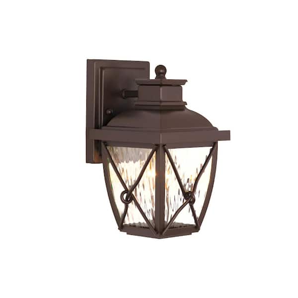 Springbrook Aged Copper Patina 1-Light Hardwired Outdoor Porch Light Wall Lantern Sconce with No Bulb Included