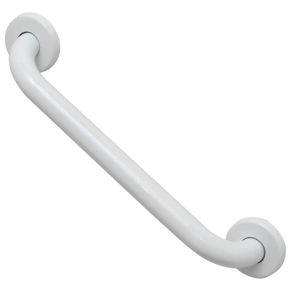11.8 in. L x 1 in. D Exposed Screw Grab Bar Wall-Mounted, Rust-Resistant White price history on PriceWatchPro