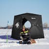 Outsunny Blue 2-Person Ice Fishing Shelter Portable Easy-Zipper Pop-Up Tent  with Bag AB1-007BU - The Home Depot