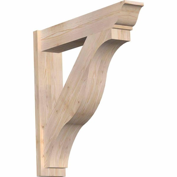 Ekena Millwork 8 in. x 38 in. x 38 in. Douglas Fir Fuston Traditional Smooth Outlooker