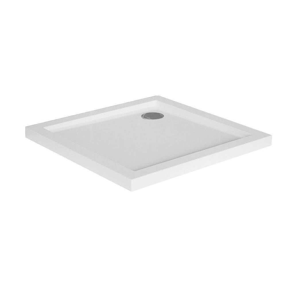 32 in. L x 32 in. W Alcove Shower Pan Base with Corner Drain in White price history on PriceWatchPro