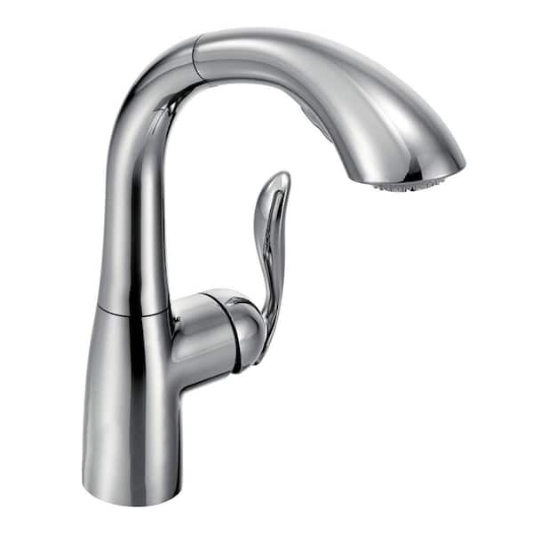 MOEN Arbor Single-Handle Pull-Out Sprayer Kitchen Faucet in Chrome