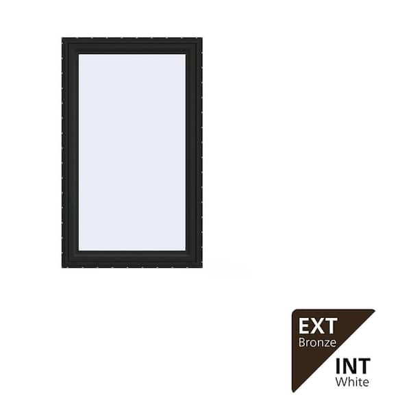 JELD-WEN 36 in. x 60 in. V-4500 Series Bronze Exterior/White