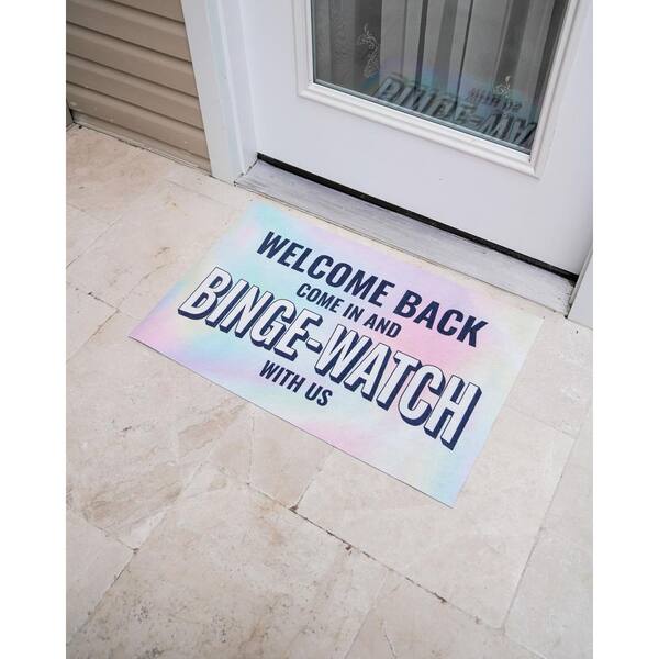 BENISSIMO Welcome Back Handwritten 20 in. x 31.5 in. Door Mat MM-20X32-HWRT  - The Home Depot