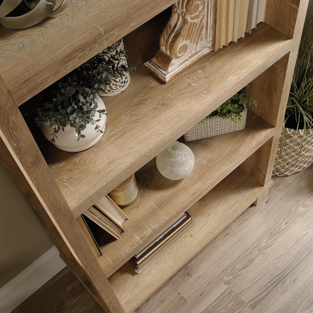 Orchard Oak Finish Tall 4-Shelf Versatile Bookcase