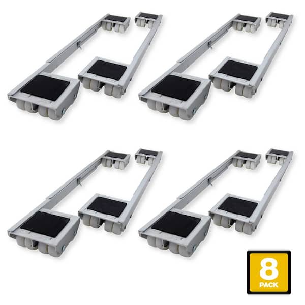 18-1/4 in. - 28 in. Aluminum Steel Appliance Rollers (8-Pack)