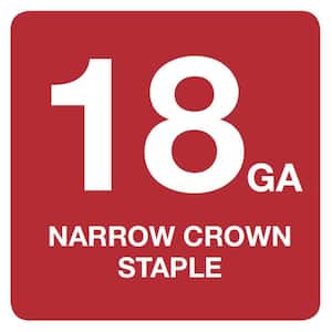 18-Gauge x 7/8 in. Narrow Crown Staple 1000 per Box
