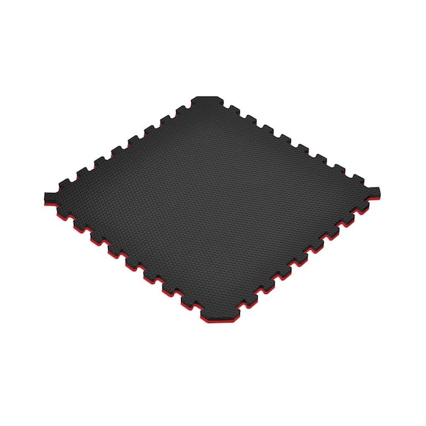 Norsk Red/Black 24 in. x 24 in. EVA Foam Truly Reversible Sport MMA Interlocking Tile (16-Tile) Norsk Red/Black 24 in. x 24 in. EVA Foam Truly Reversible Sport MMA Interlocking Tile (16-Tile)