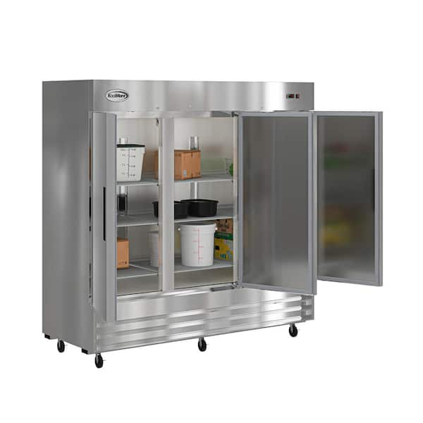 Koolmore 3 Door Commercial Reach In Refrigerator in Stainless
