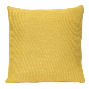 Victoria Yellow Polyester 18 in. x 18 in. Throw Pillow