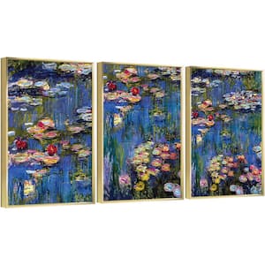 Framed Canvas Wall Art Oil Paintings Impressionism Aesthetic Art Print, 3 Panels, 24 in. x 36 in.