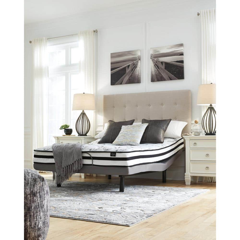 Queen White Innerspring Gel Memory Foam Mattress