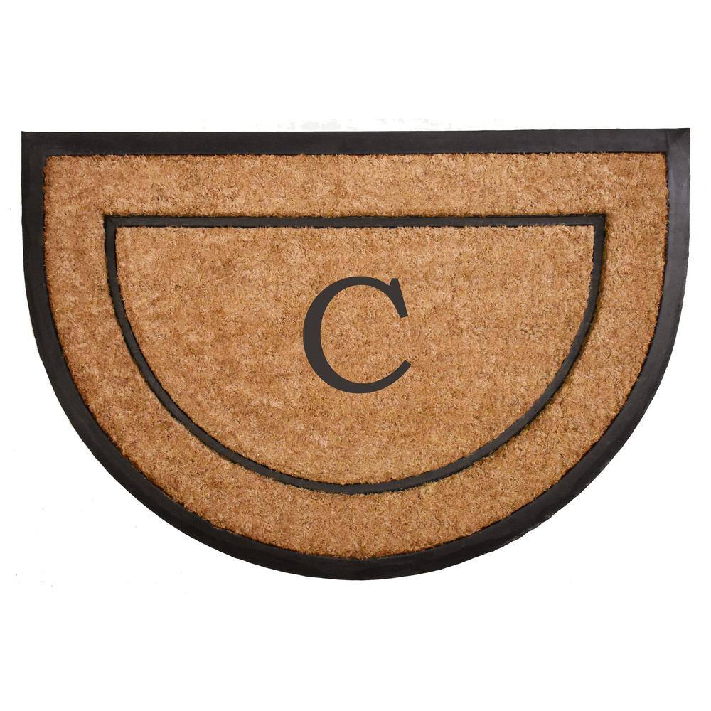 "The General Half-Circle Door Mat, 24"" x 36"", Letter C" price history on PriceWatchPro