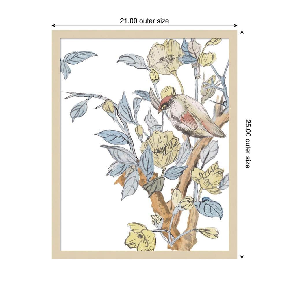 Poets Message II Svelte Natural Framed Graphic Art Print