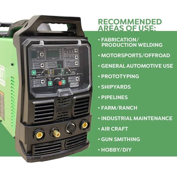 Everlast Thunder 255 Multi-Process Welder – 275A MIG, DC TIG, Stick, 240V, 1-Phase, Pulse & Flux Core Capable