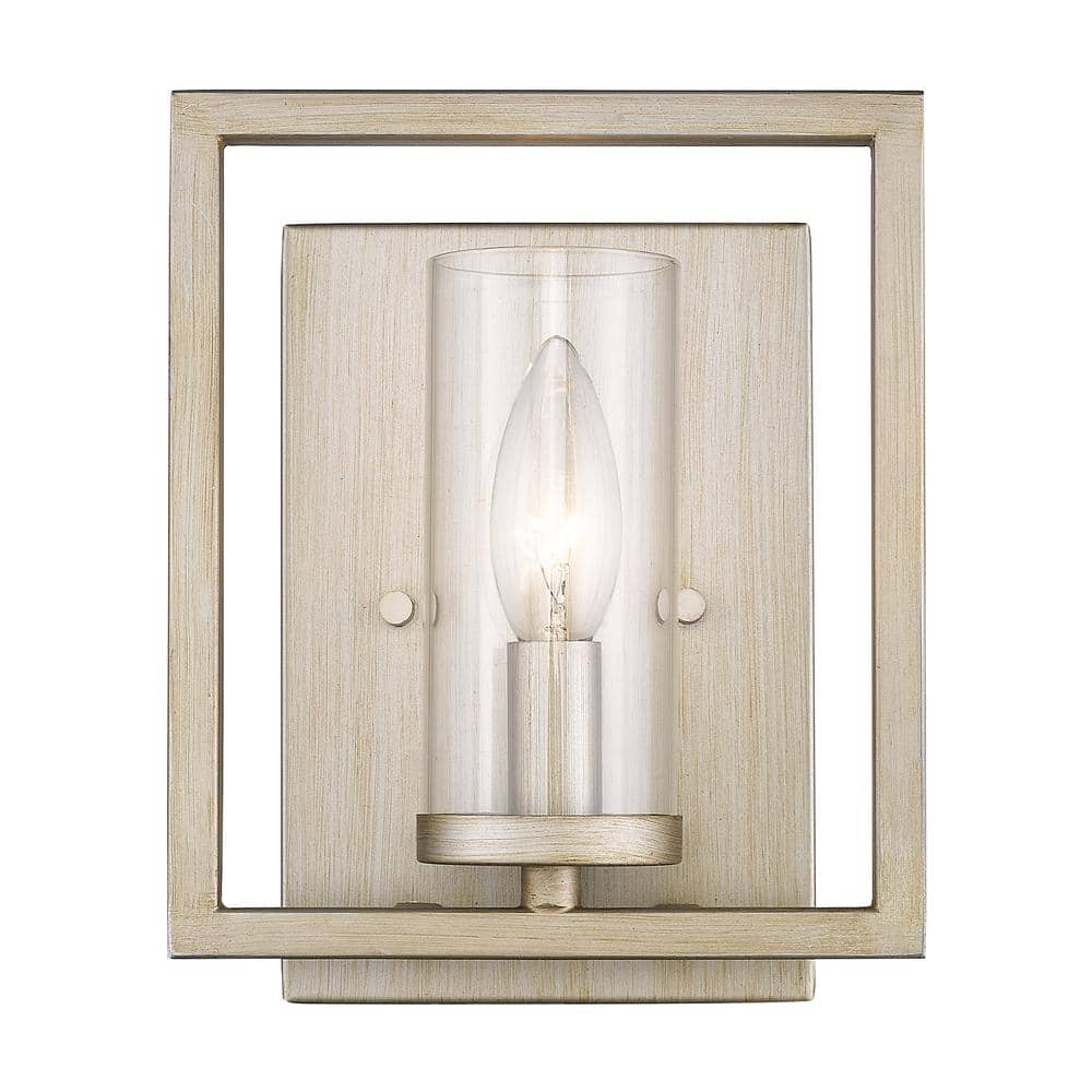 Marco Contemporary 7" Bronze Wall Sconce with Clear Glass