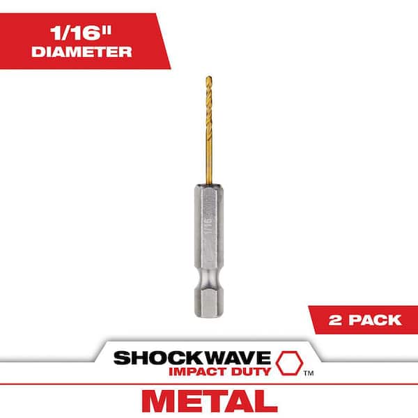 Milwaukee SHOCKWAVE 1/16 in. Titanium Twist Drill Bit