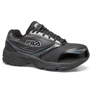 Fila Women's Meiera 2 Slip Athletic - Composite Toe - Black/Pewter Size 8.5(M) 5LM00154 - The Home