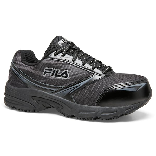 Sweeten Glæd dig Væsen Fila Women's Memory Meiera 2 Slip Resistant Athletic Shoes - Composite Toe  - Black/Pewter Size 6(M) 5LM00154 - The Home Depot