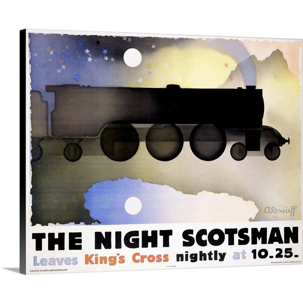 Night Scotsman Vintage Advertising Poster by Great BIG Canvas Canvas Wall Art price history on PriceWatchPro
