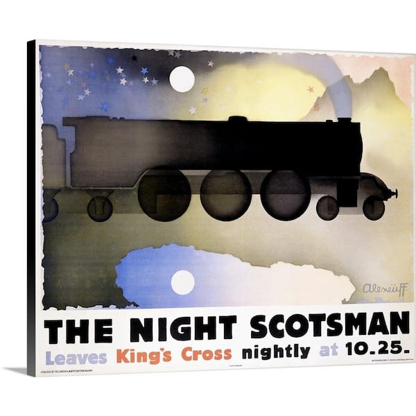 GreatBigCanvas "Night Scotsman Vintage Advertising Poster" by Great BIG Canvas Canvas Wall Art