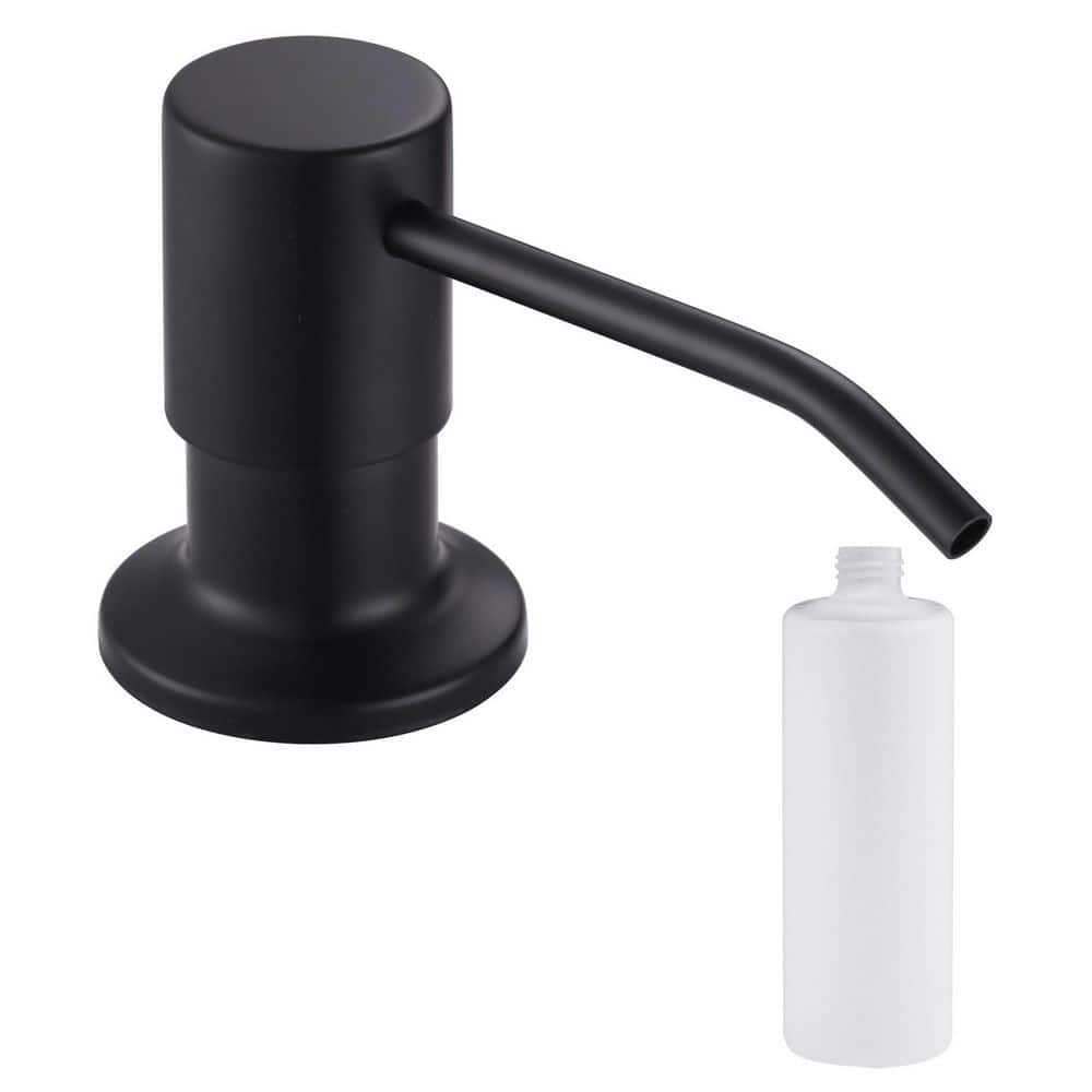 VEVETTA Matte Black Stainless Steel Soap Dispenser for Kitchen Sink ...