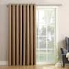 Sun Zero Taupe Solid Grommet Room Darkening Curtain - 100 in. W x 84 in ...