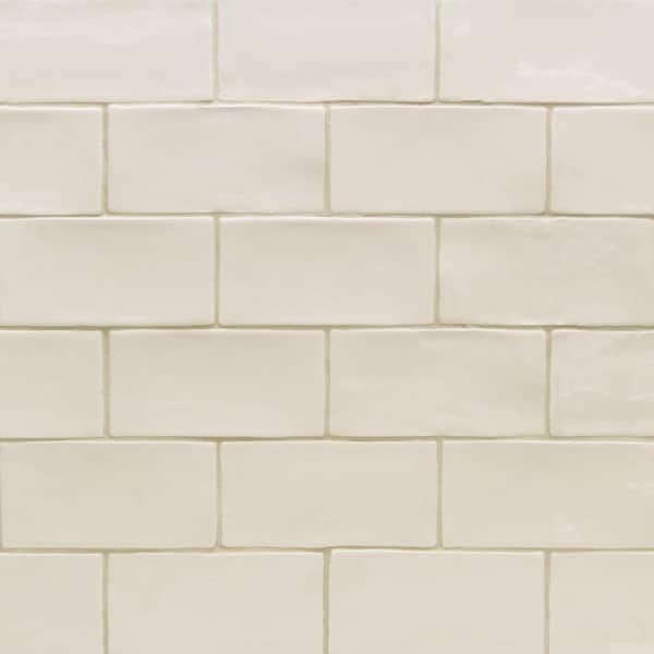 Ivy Hill Tile Catalina Vanilla 3 in. x 6 in. Polished Ceramic Subway Wall Tile (5.38 sq. ft./case)