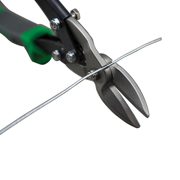 Klein Tools Right-Cut Aviation Snips with Wire Cutter 1201R