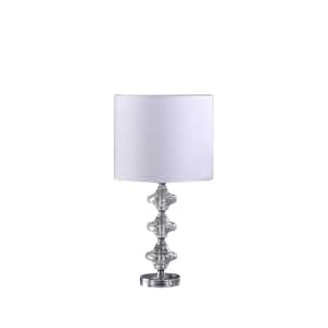22 .25 in. Geometric Prism Solid Crystal Table Lamp