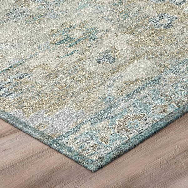Chantille Machine Washable Indoor/Outdoor Abstract ACN3165 Linen 9 ft. x 12 ft. Area Rug
