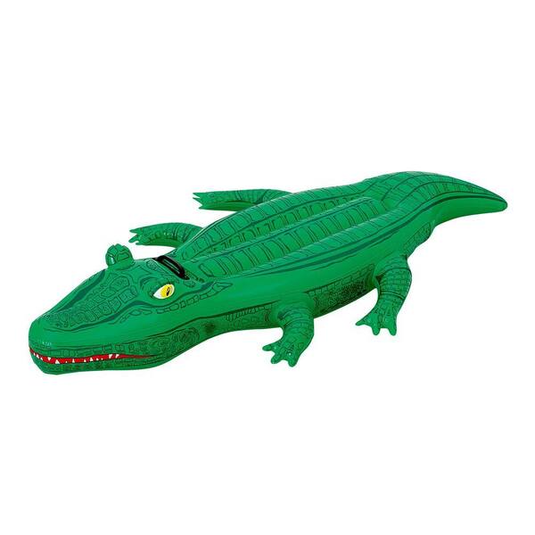 Splash & Play Crocodile 66 in. Inflatable Ride-On Pool Toy