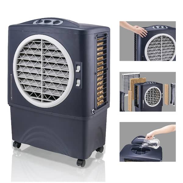 Honeywell 1062 CFM 3-Speed Outdoor Rated Portable Evaporative Cooler(Swamp Cooler) for 610 sq. ft. with GFCI Cord