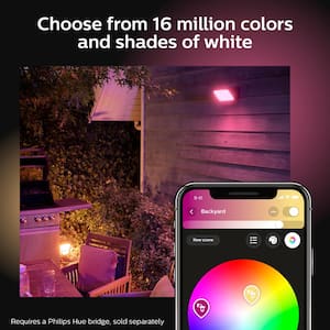 Discover Outdoor Smart Color Changing Flood Light with Integrated LED (1-Pack)