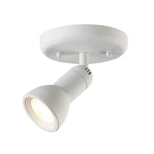 5 in. 1-Light White Round Integrated LED Multi-Directional Ceiling Light Fixture