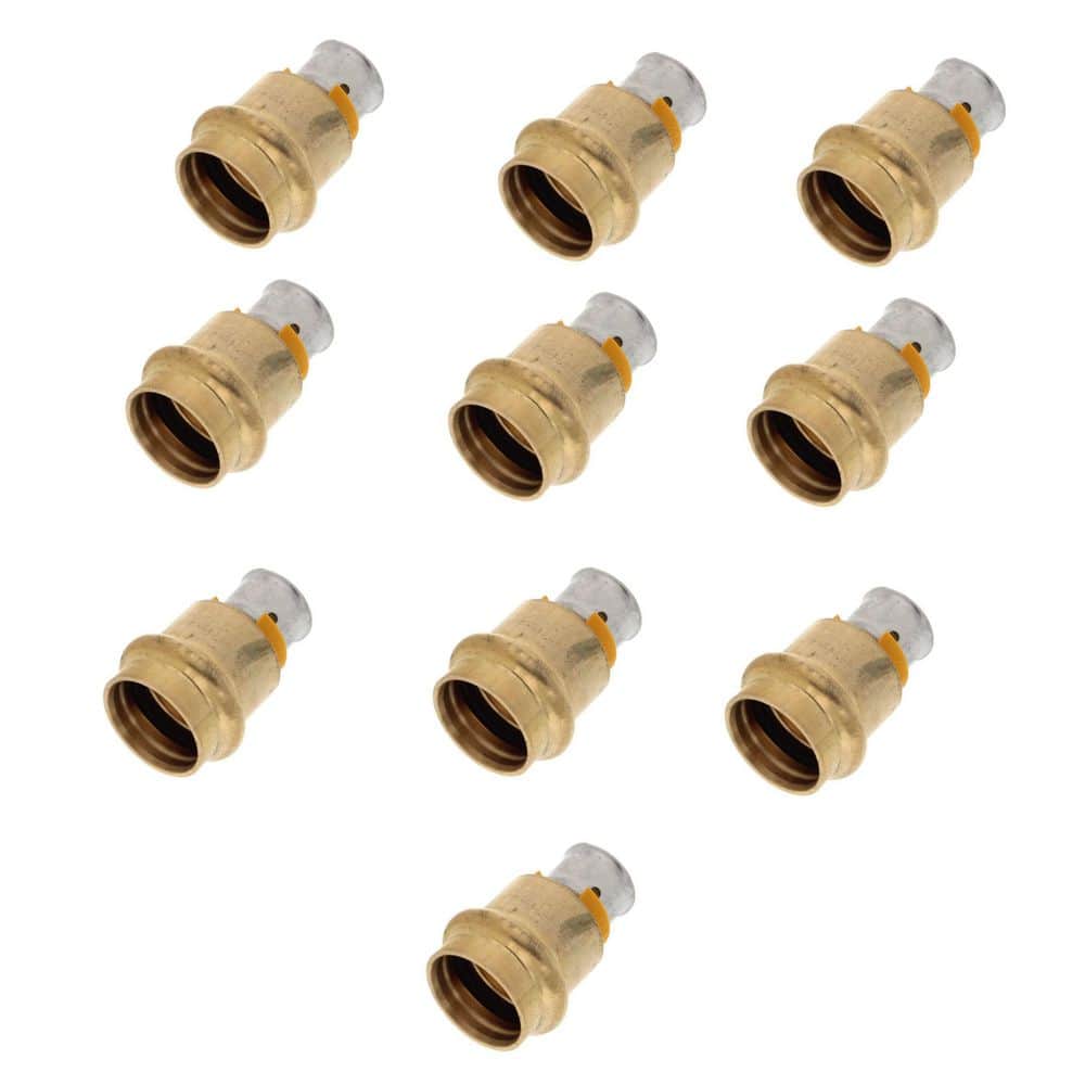 PureFlow 1/2 in. x 3/4 in. Press Zero-Lead Bronze Transition Coupling (10-Pack) price history on PriceWatchPro