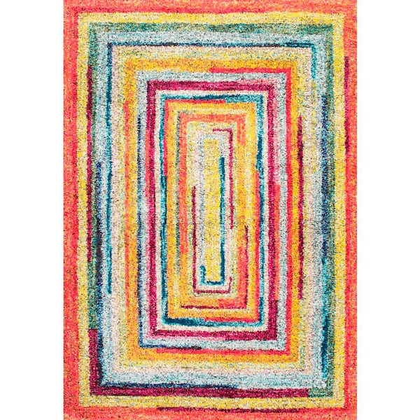 nuLOOM Hargis Labyrinth Multi 8 ft. x 10 ft. Area Rug