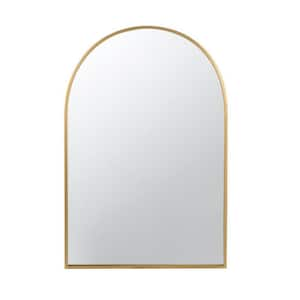 24 in. W x 36 in. H Wood Gold Vanity Mirror