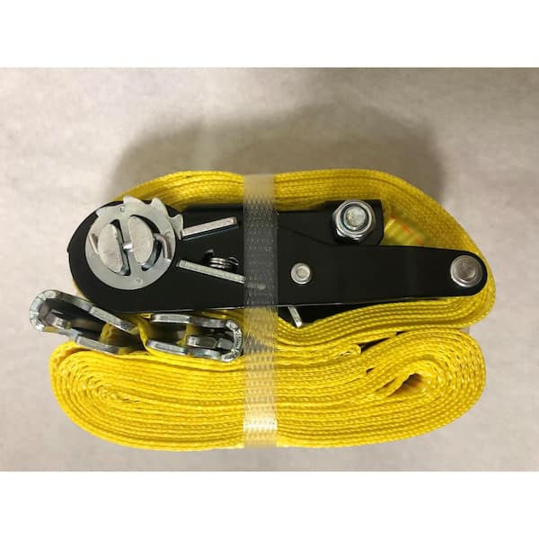 Husky 15 Ft. X 2 In. Ratchet Tie-down Straps With E-track Spring 