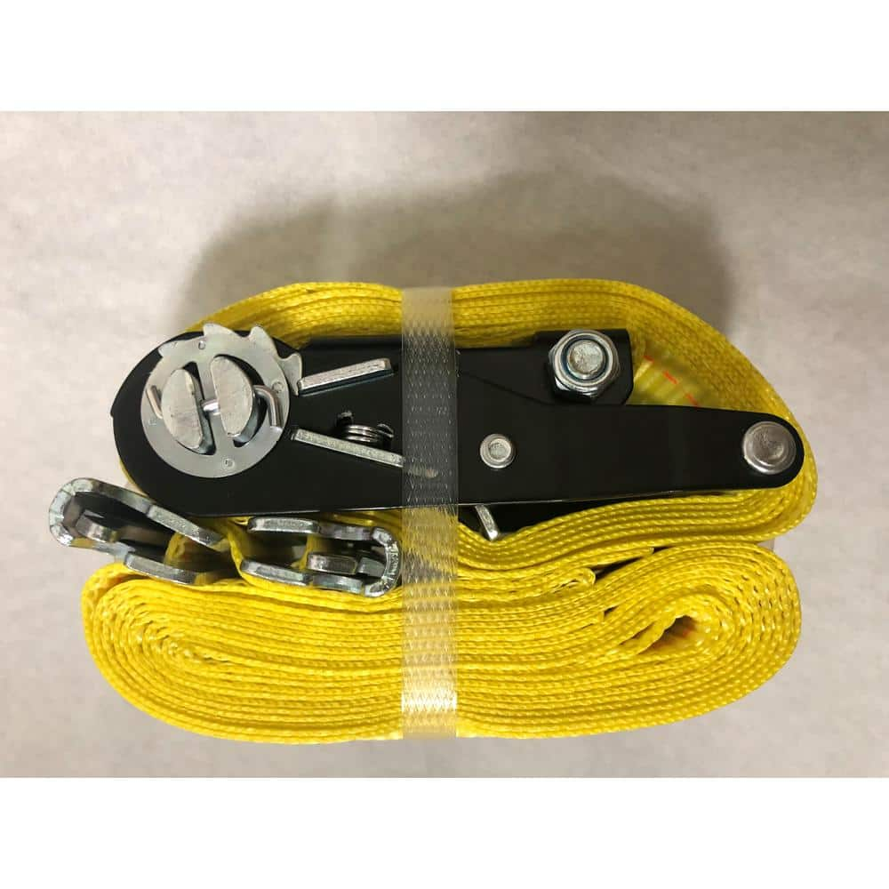 Husky 15 ft. x 2 in. Ratchet Tie-Down Straps with E-Track spring ...