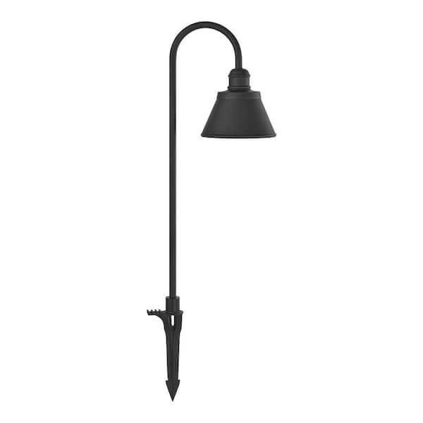 Hampton Bay Cann River Low Voltage Matte Black Weather Resistant LED Outdoor Path Light