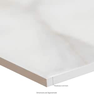 Adella Viso Calacatta 12 in. x 24 in. Matte Ceramic Marble Look Wall Tile (14 sq. ft./Case)